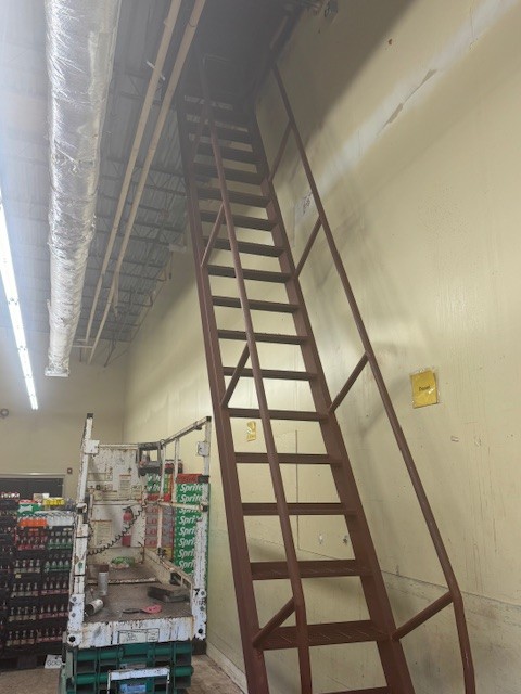 Fabricated steel access assembly in a commercial interior from the DAWC portfolio